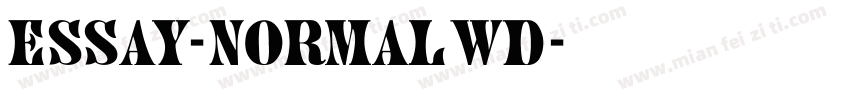 Essay-Normal Wd字体转换